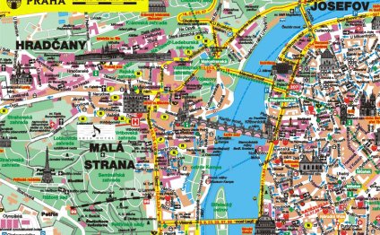 Prague Map With Attractions