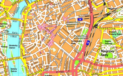 Prague centre map