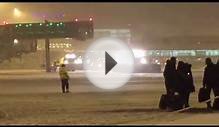 Snow Calamity Prague Airport Czech Republic Right Now! by