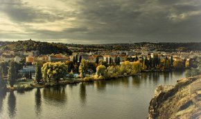 View from Vysehrad in Prague, Czech Republic